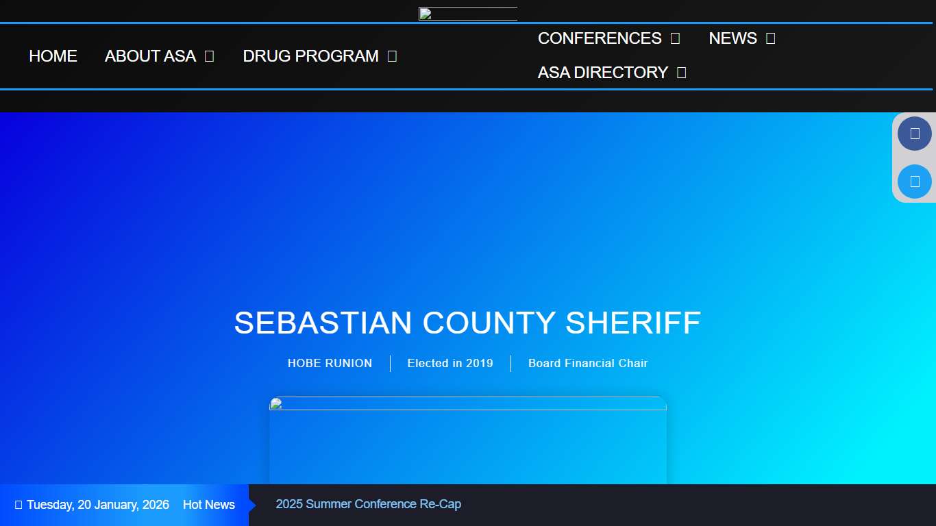 SEBASTIAN COUNTY SHERIFF – Arkansas Sheriff Association